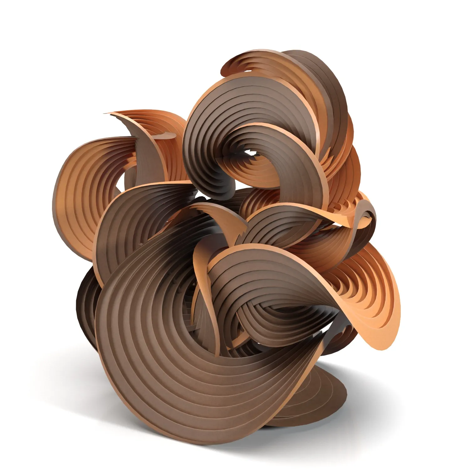 Erik Demaine Curved Crease Sculpture PBR 3D Model_04